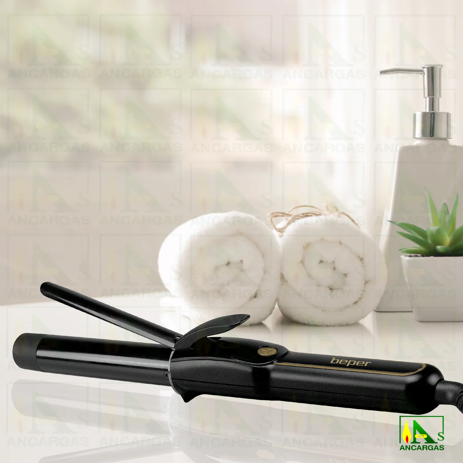 RIZADOR DE PELO CERAMICO BEPER - Imagen Web de Ancargas ©