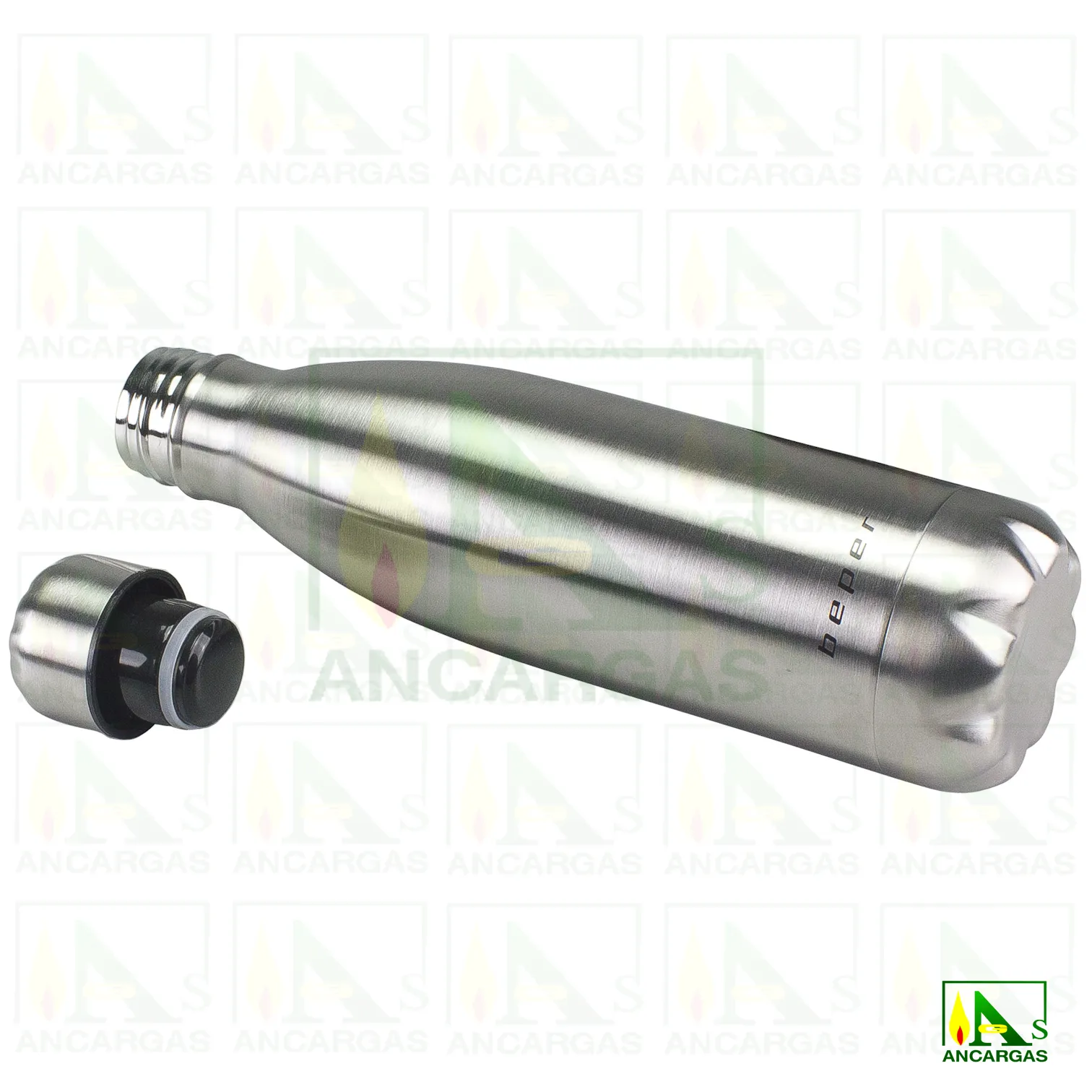 Botella térmica de acero doble pared Beper - Imagen Web de Ancargas ©