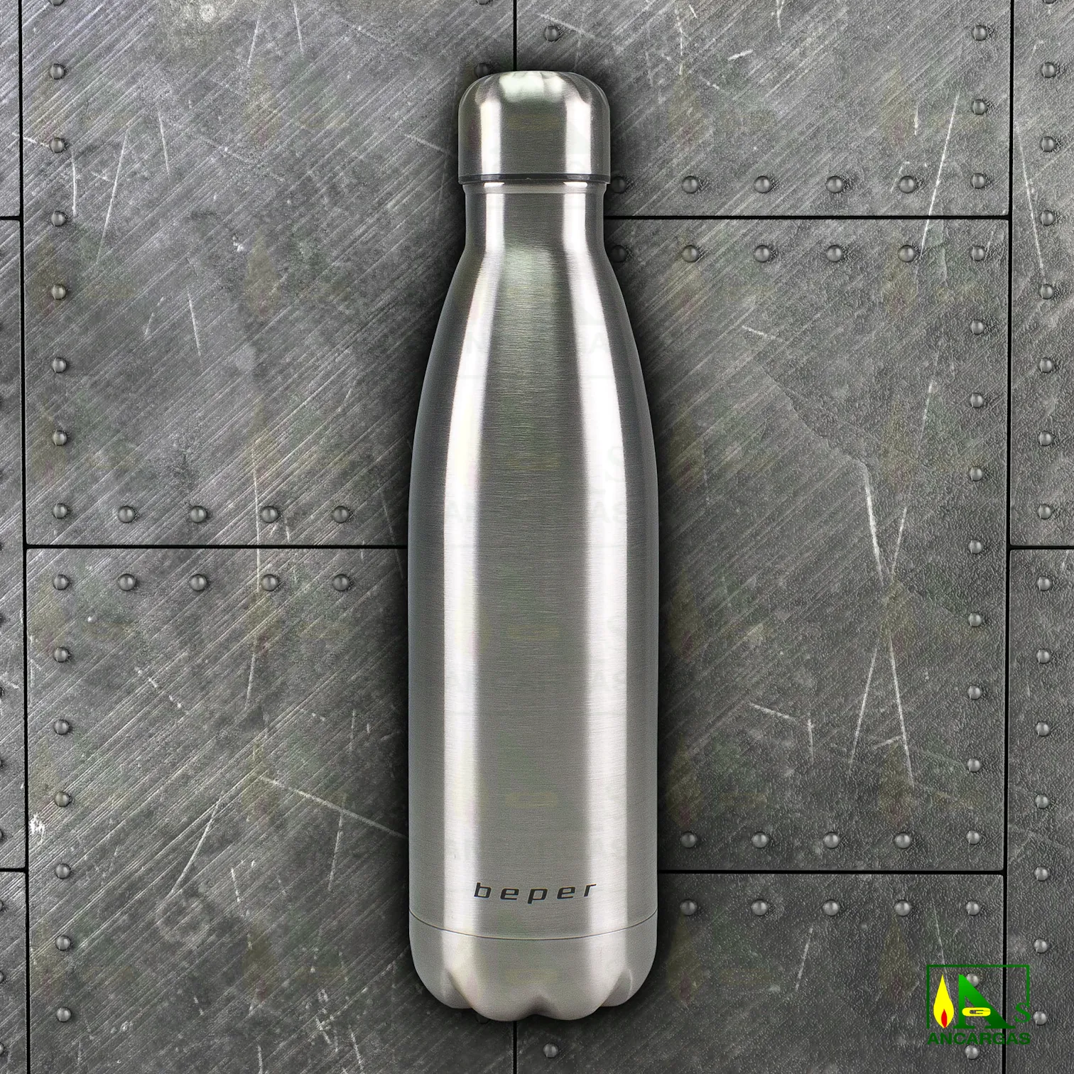 Botella térmica de acero doble pared Beper - Imagen Web de Ancargas ©