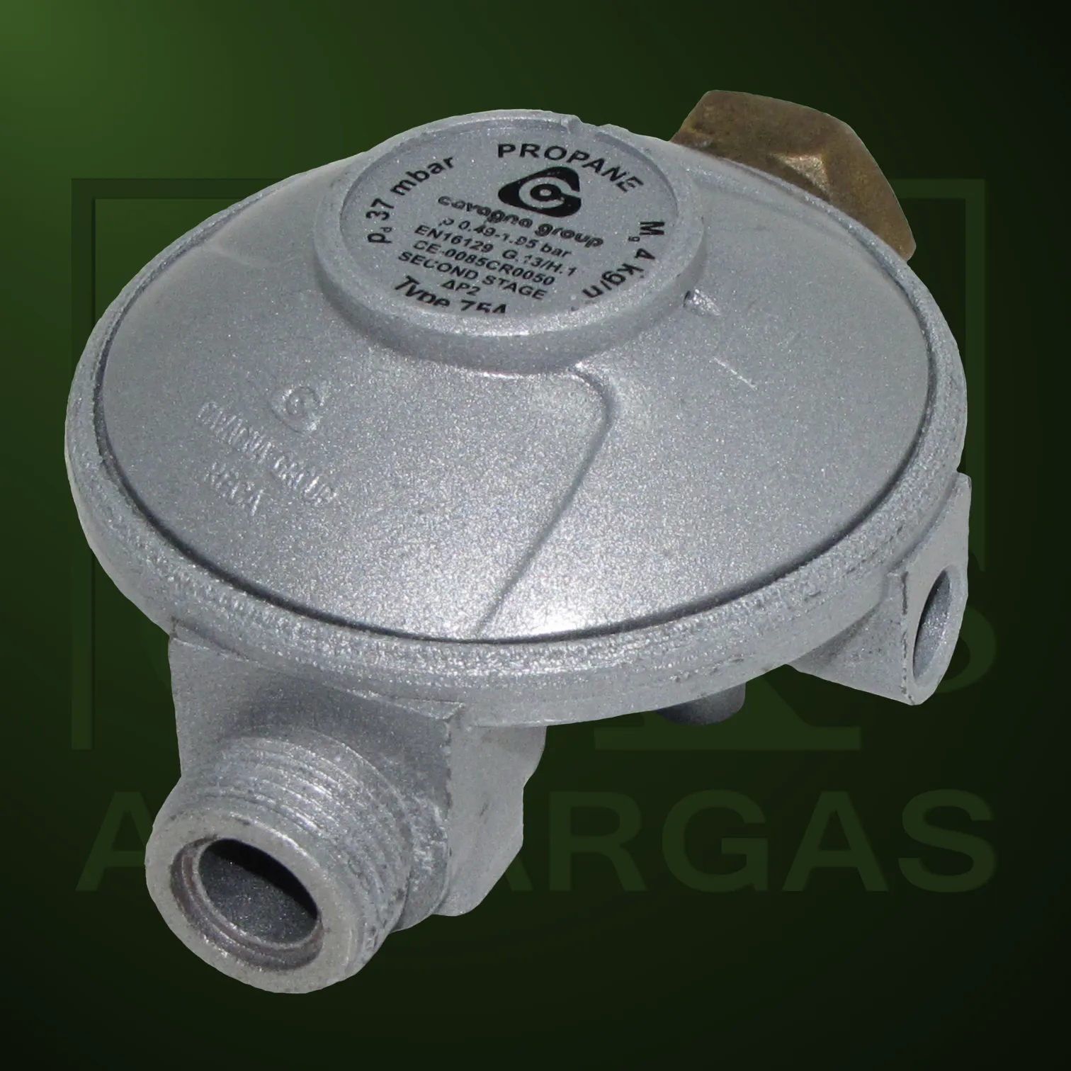 Regulador Reca 37mbar fijo - Imagen Web de Ancargas ©