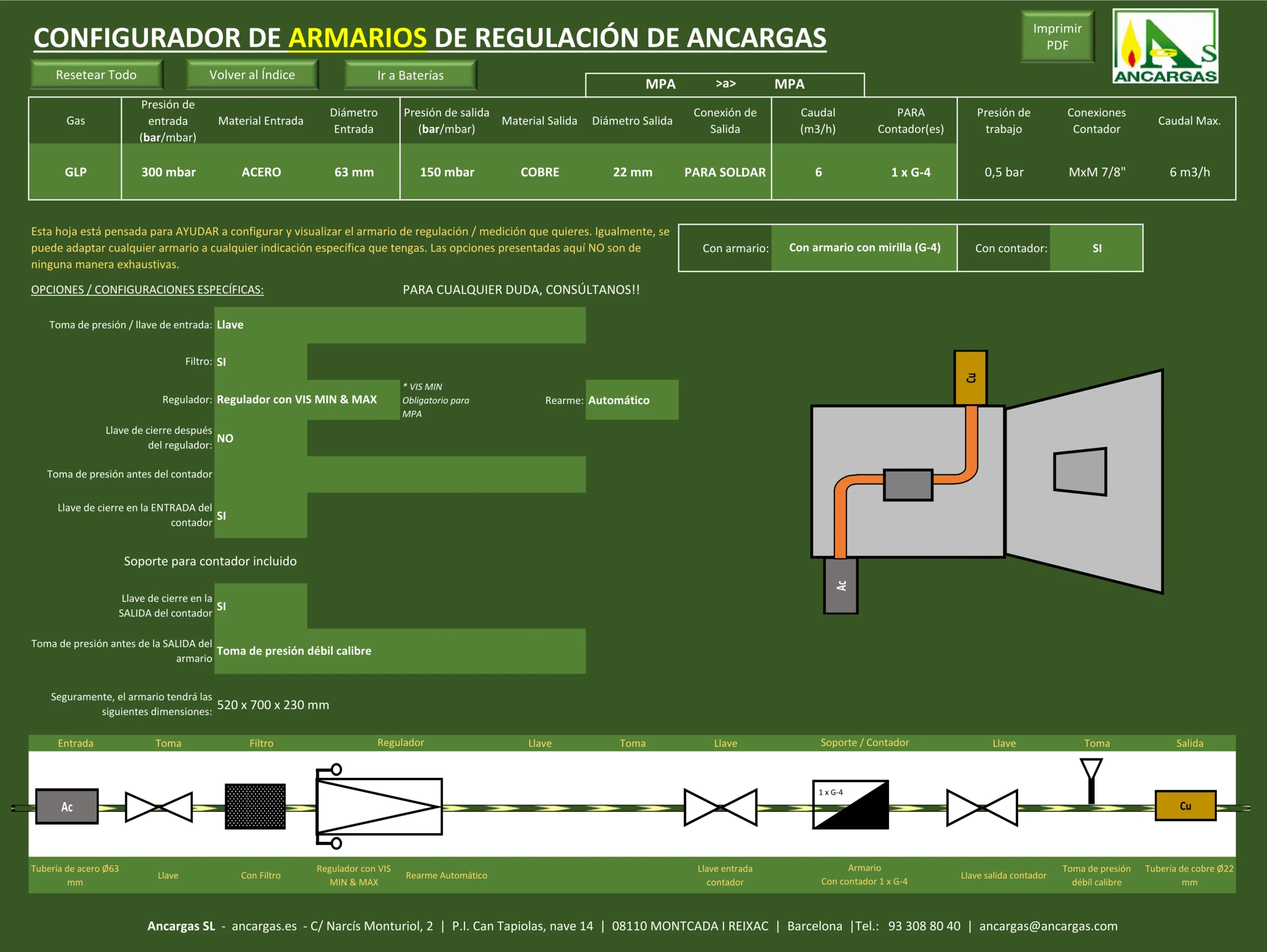 ¿Cómo configurar un armario o una batería?