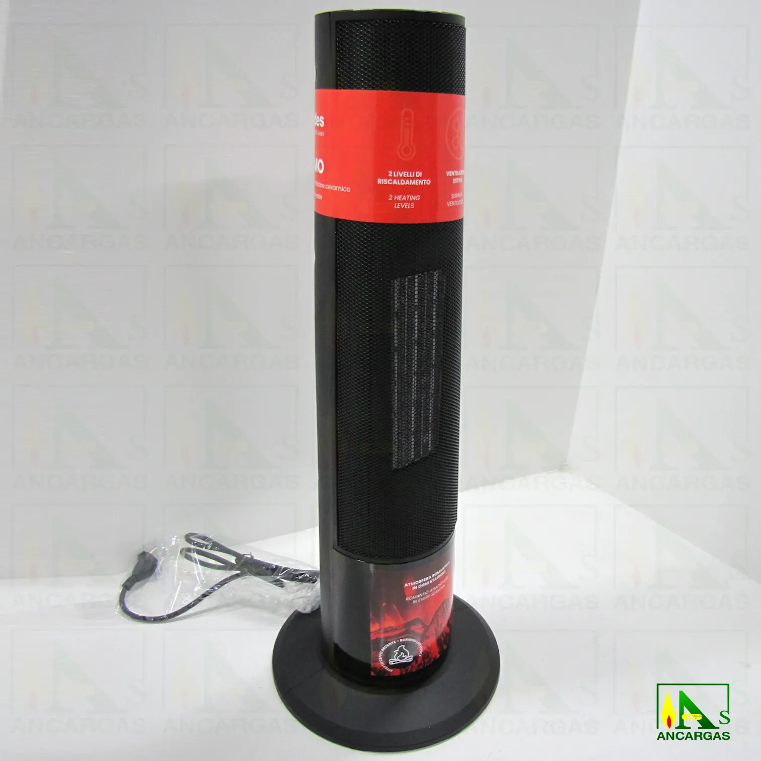 Torre Termoventilador Cerámico ATMO - Imagen Web de Ancargas ©