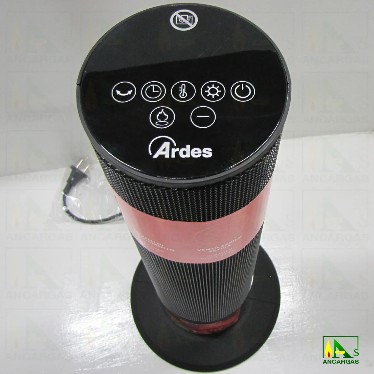 Torre Termoventilador Cerámico ATMO - Imagen Web de Ancargas ©