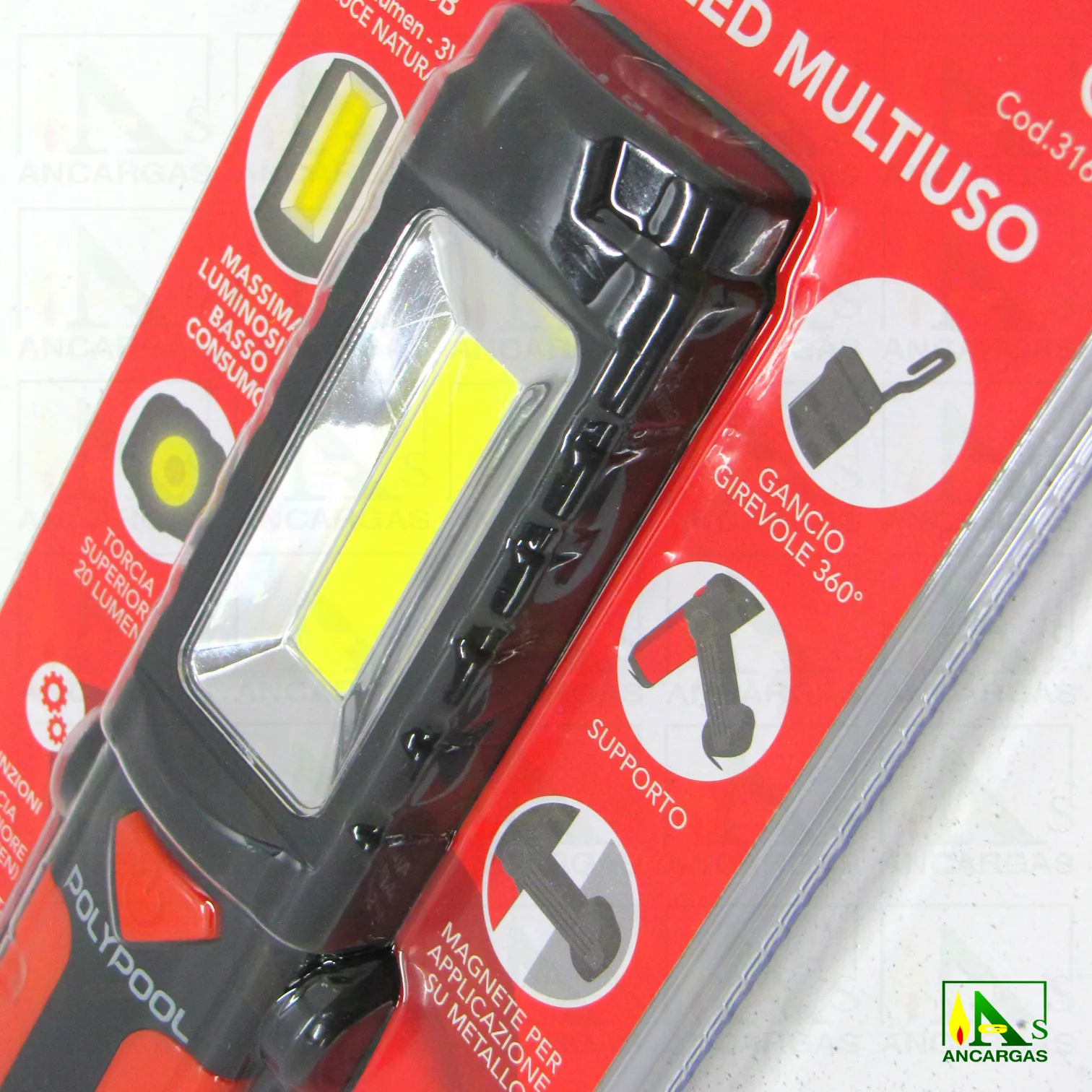 Ardes PolyPool Linterna LED COB 3W 200lm - Imagen Web de Ancargas ©