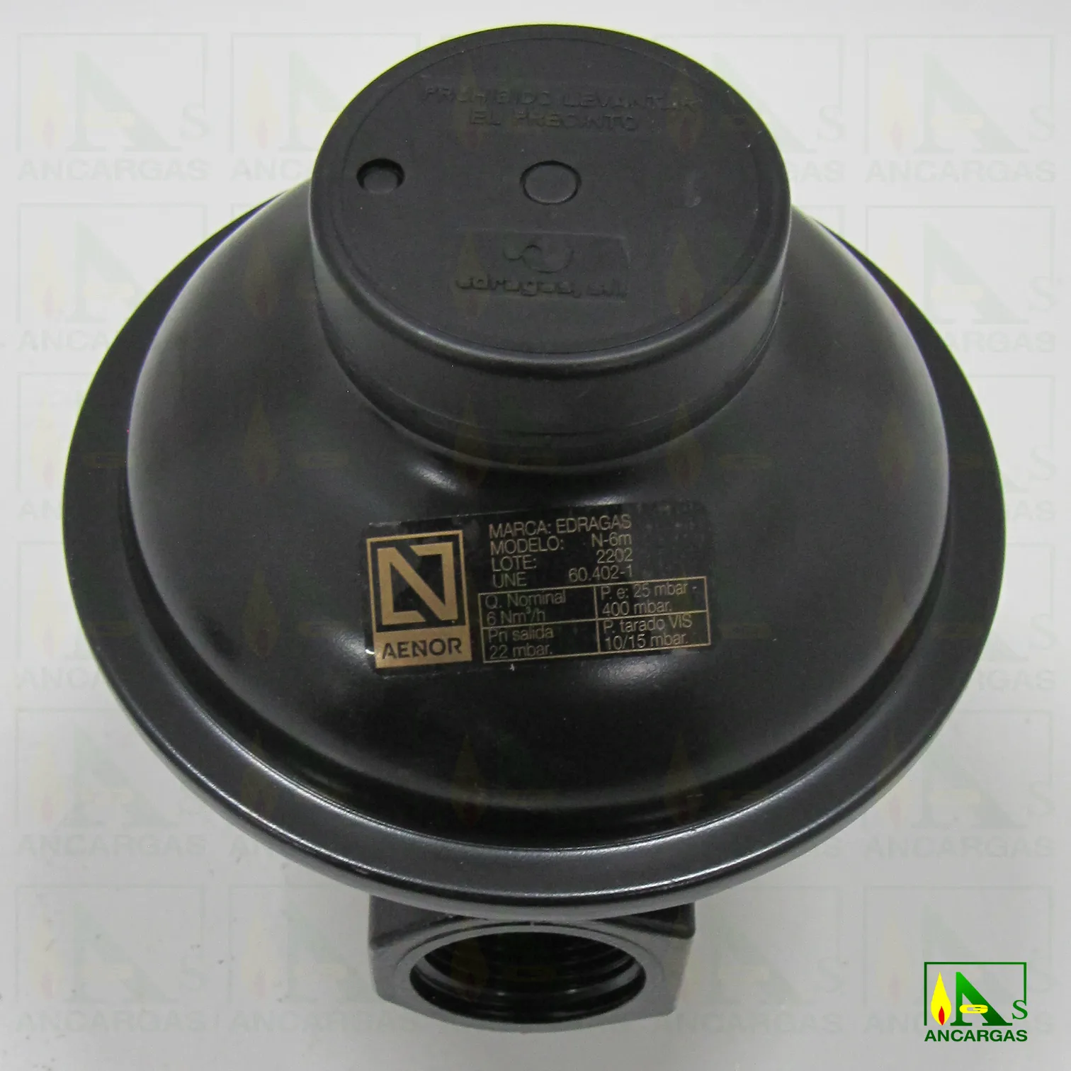 Regulador abonado para GN – Imagen Web de Ancargas ©