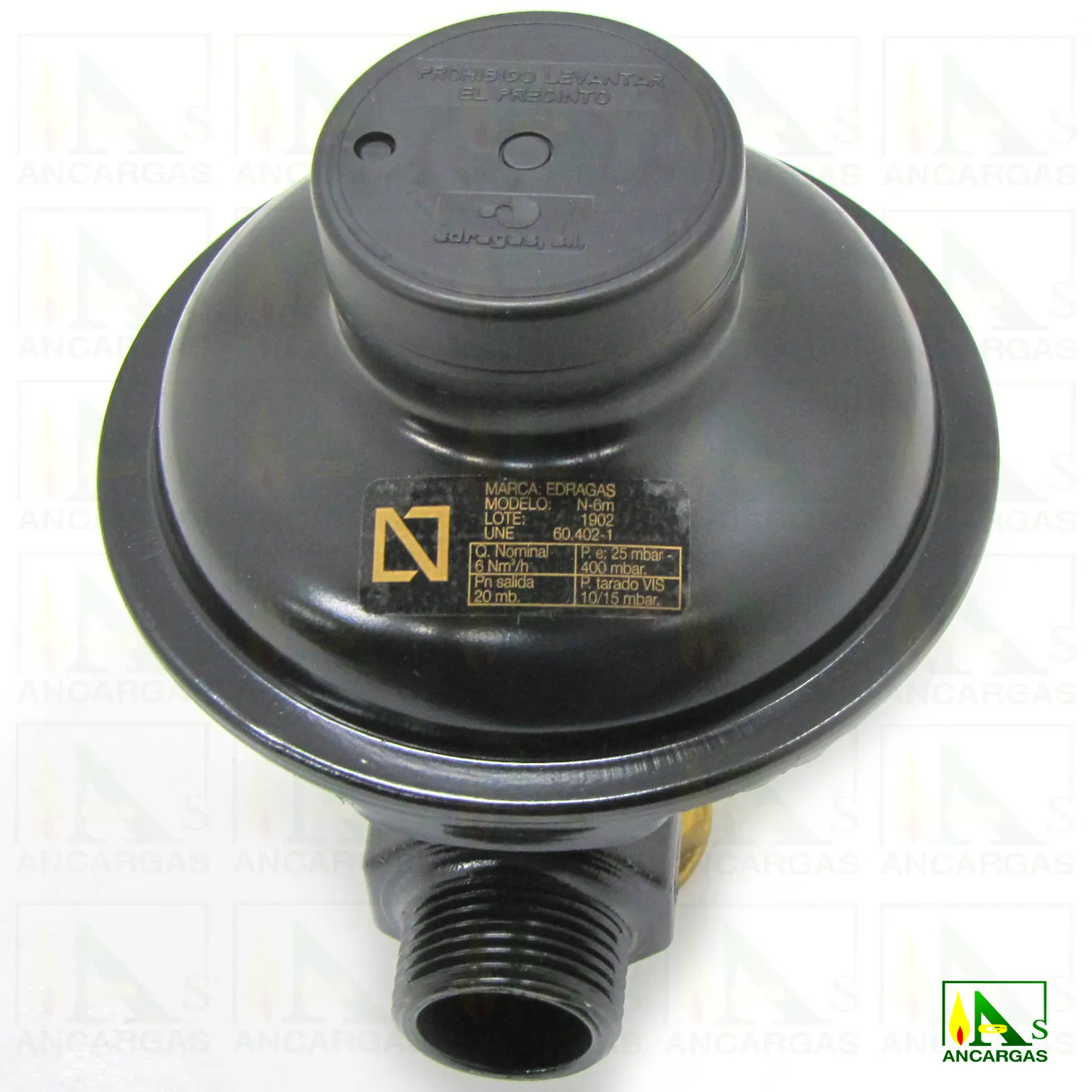 Regulador abonado GAS NATURAL NG-6 escuadra – Imagen Web de Ancargas ©