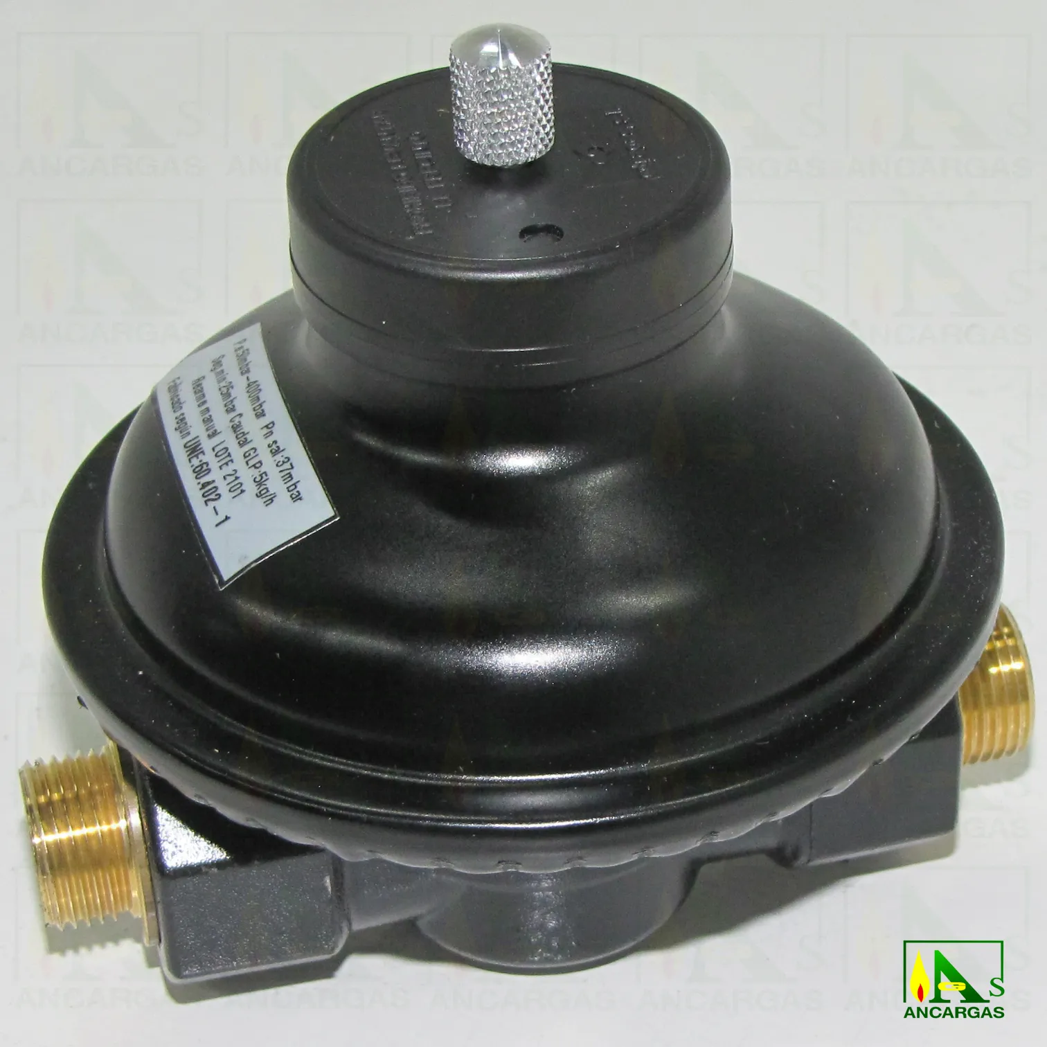 Regulador 37 mbar 5 kg rearme manual – Imagen Web de Ancargas ©