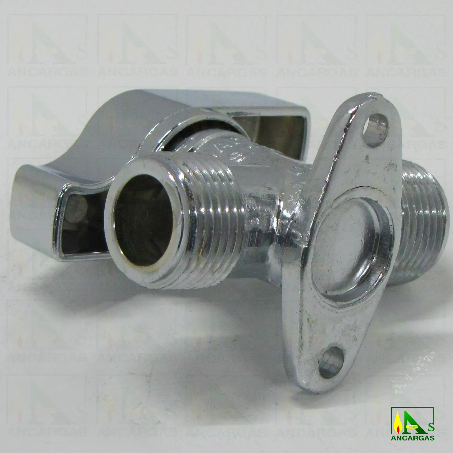 Llave de corte ARCO - Llave esfera cromada con bloqueo - Imagen Web de Ancargas ©