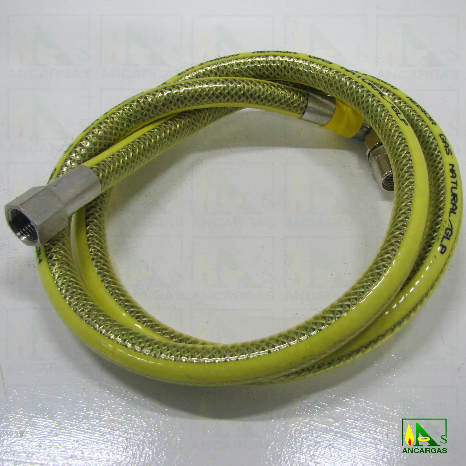 Tubo flexible metálico giratorio - Imagen Web de Ancargas ©