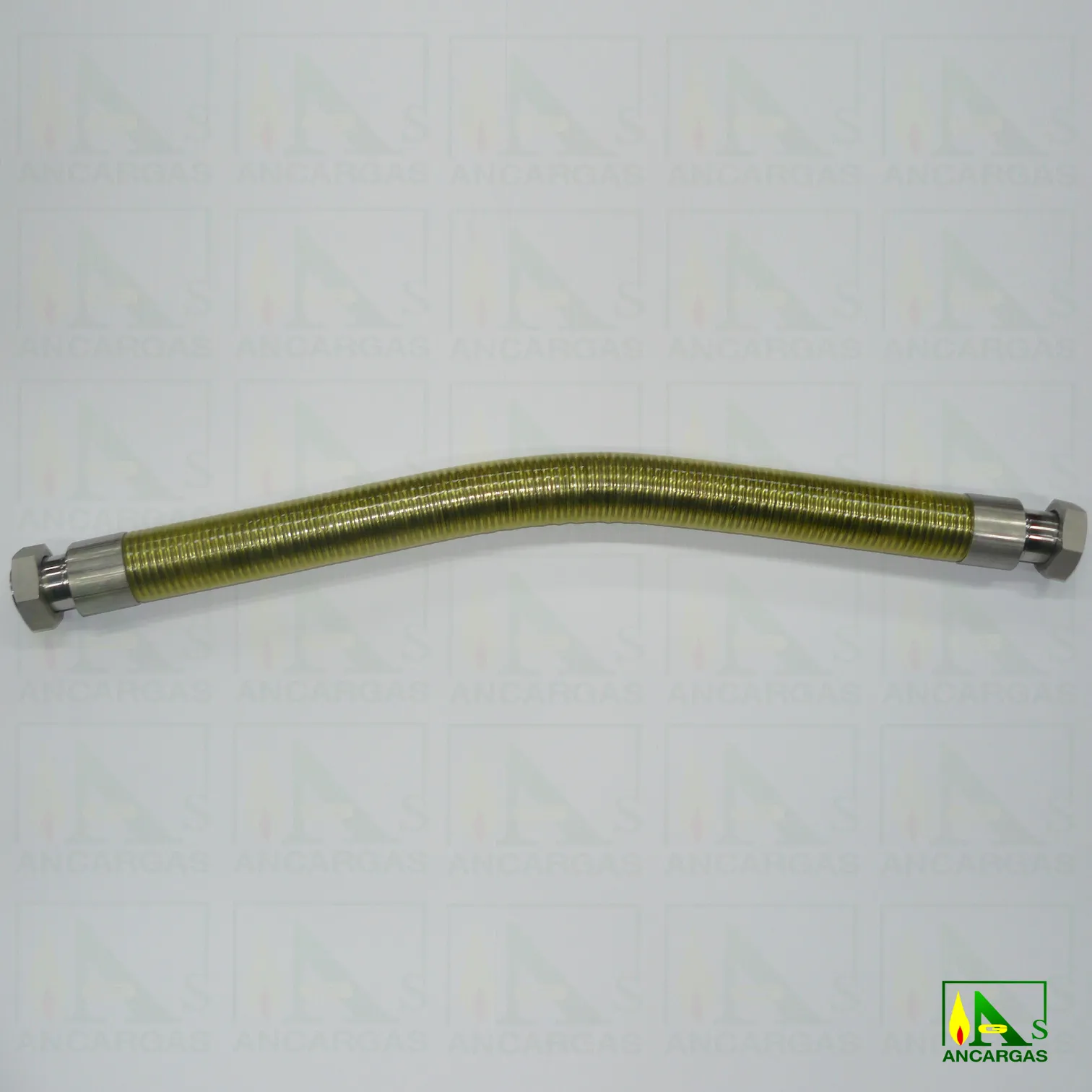 Tubo flexible inox. industrial para GN o GLP - Imagen Web de Ancargas ©