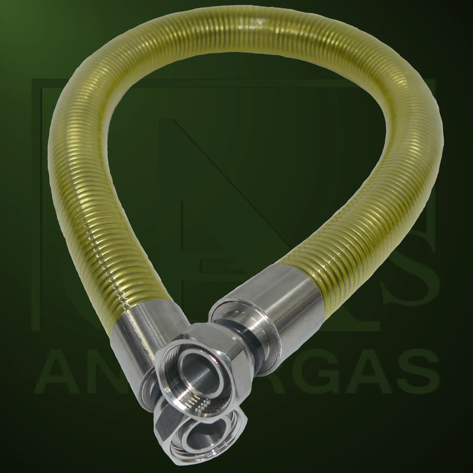Tubo flexible inox. industrial para GN o GLP - Imagen Web de Ancargas ©