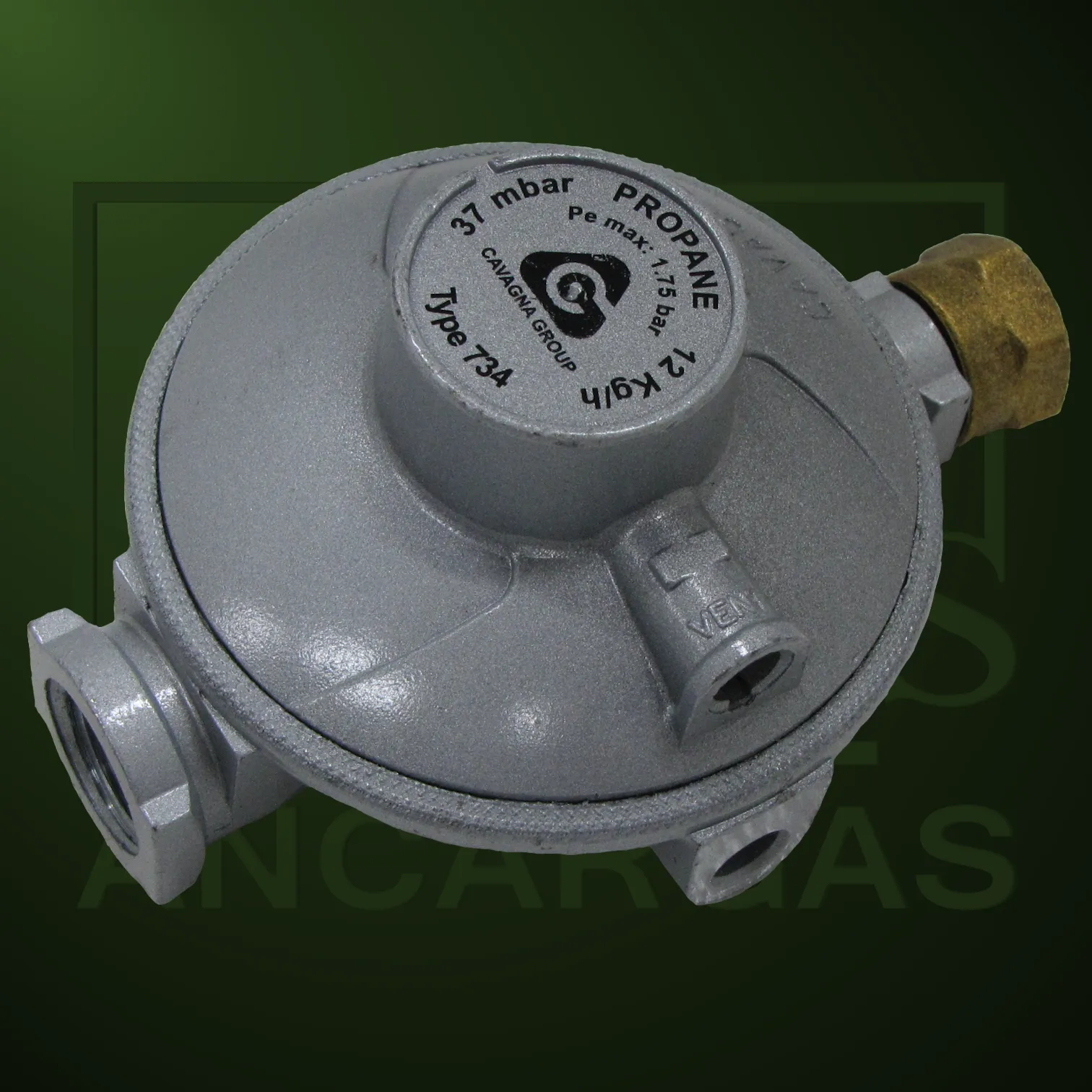 Regulador Reca 12kg 37 mbar - Imagen Web de Ancargas ©